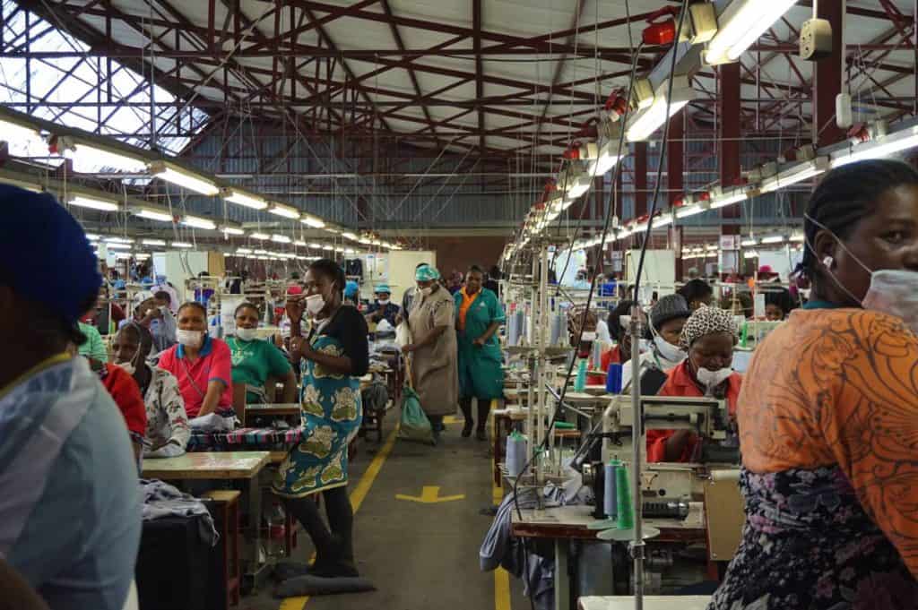 Maseru Königreich Lesotho Reisebericht chinesische Textilfabrik