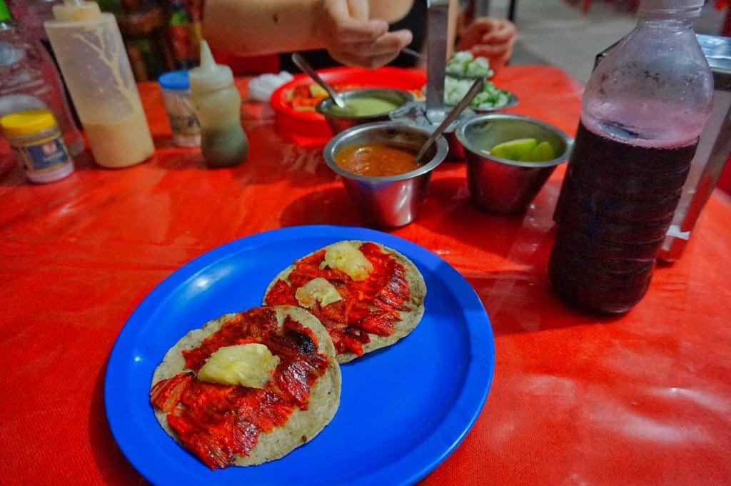 Leckere Tacos al Pastor auf der Isla Holbox bei Tacos Quote