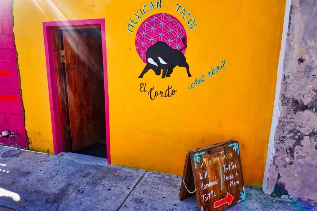 Der Eingang zum El Torito auf der Isla Mujeres