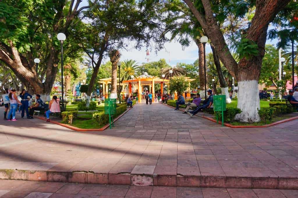 Plaza Mayor im Zentrum von Tula in Mexiko