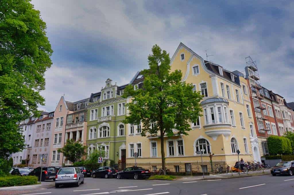 Das Kreuzviertel in Münster ist sehr beliebt und bietet jede Menge schmucke Häuser