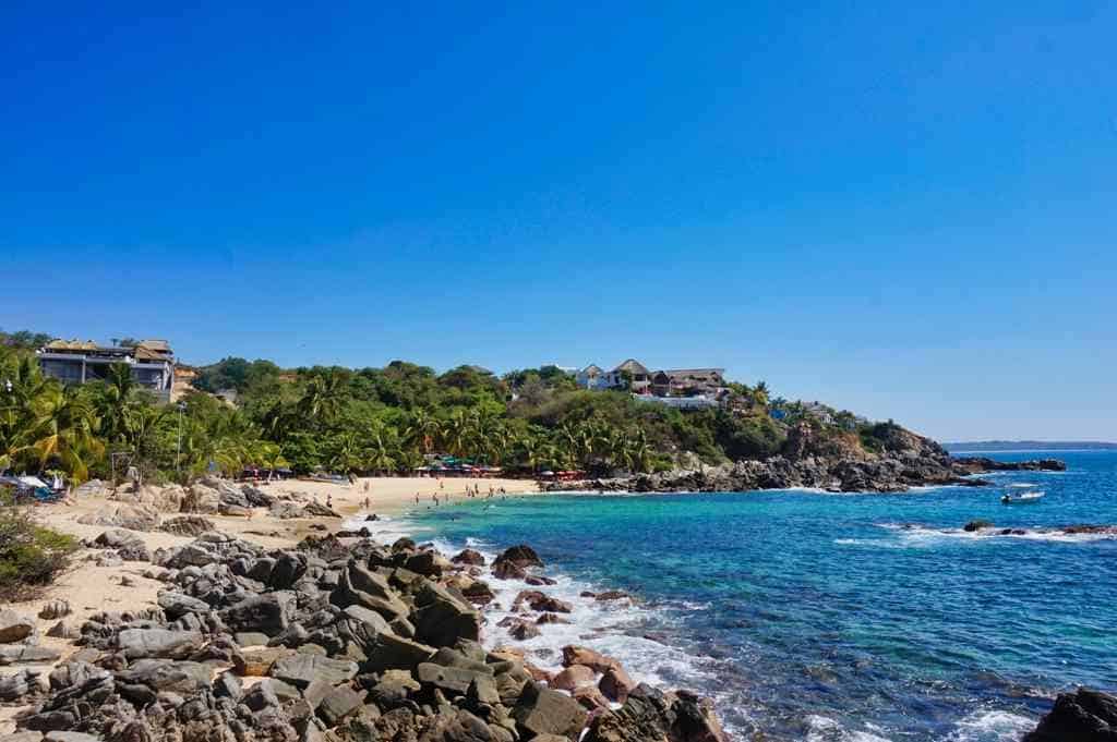 Der Playa Manzanillo in Puerto Escondido