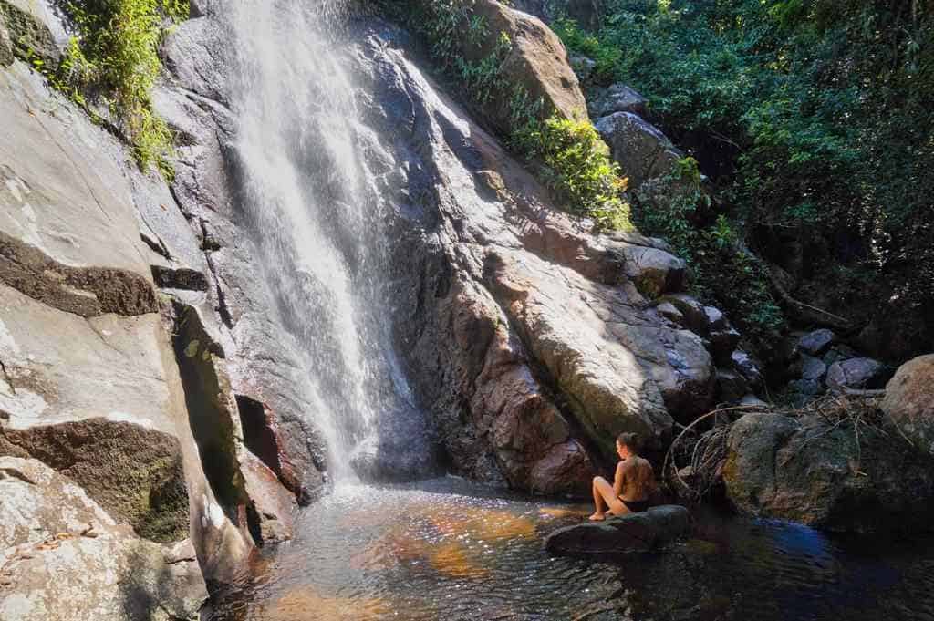Wanderung Route zum Wasserfall auf der Ilha Grande
