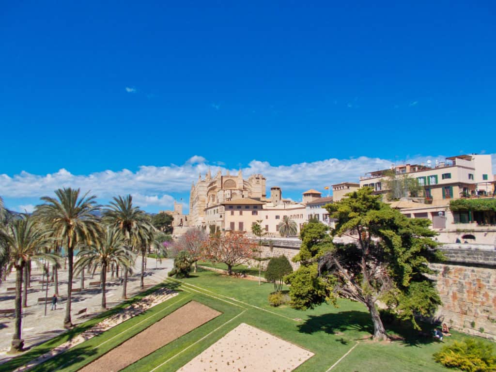 Blick auf die Kathedrale, einem der schönsten Orte in Palma de Mallorca