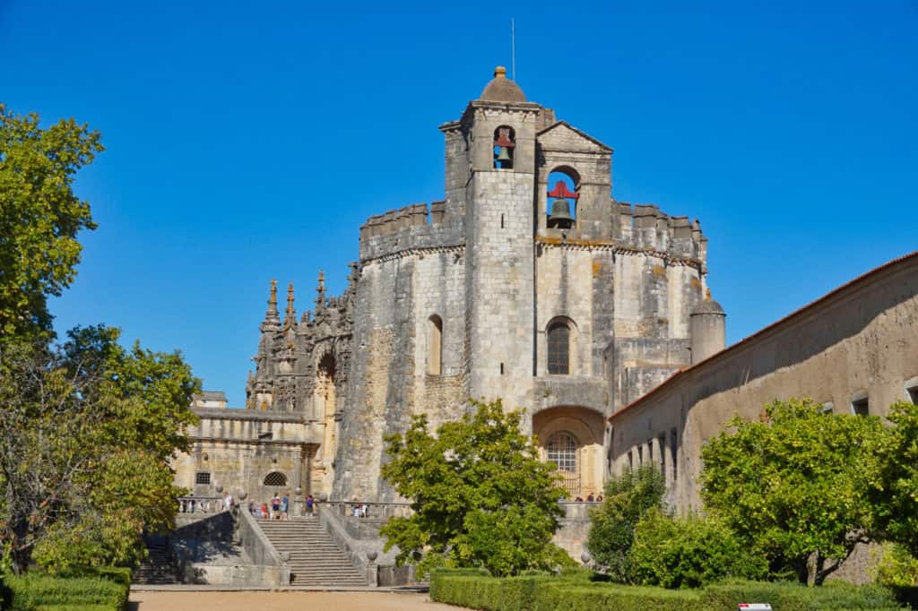 Das Castelo de Tomar in Portugal von außen