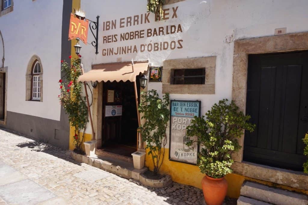 Ginja Bar in Obidos in Portugal.