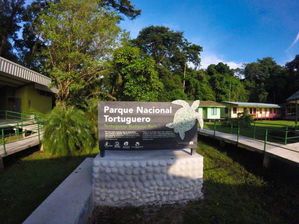 Eingang zum Nationalpark von Tortuguero.