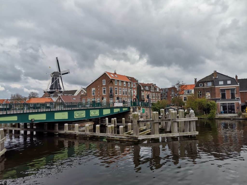 Stadtpanorama von Haarlem in den Niederlanden.