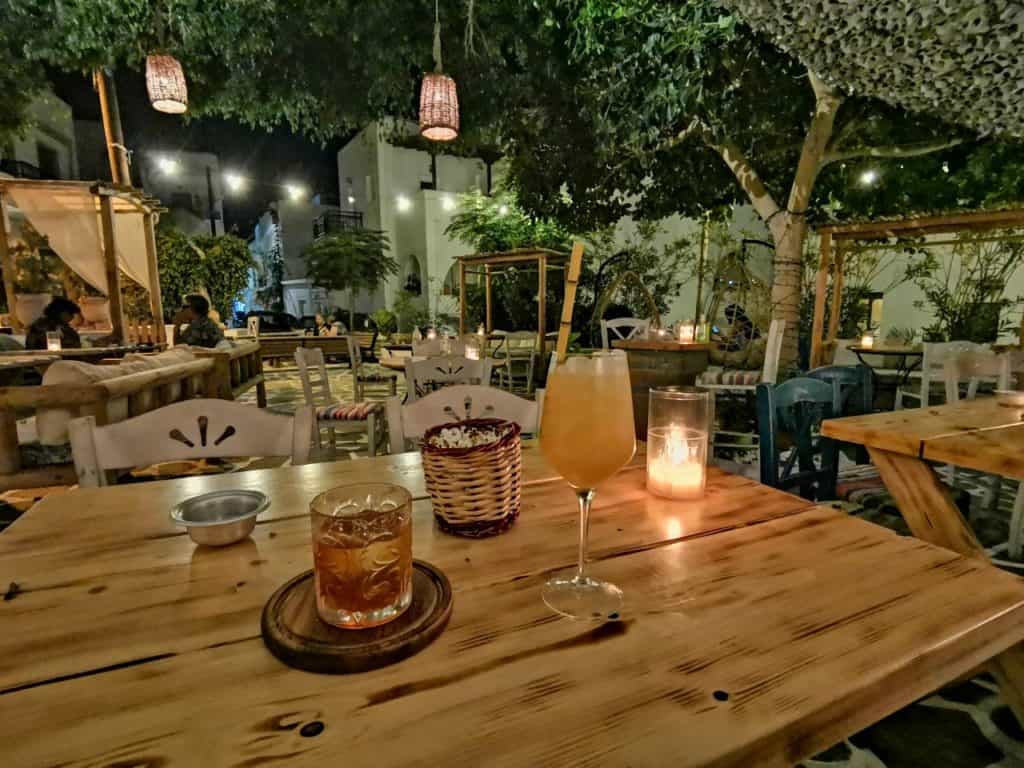 Sehr leckere Cocktails in der Honey & Cinnamon Cocktail Bar in Naxos Stadt