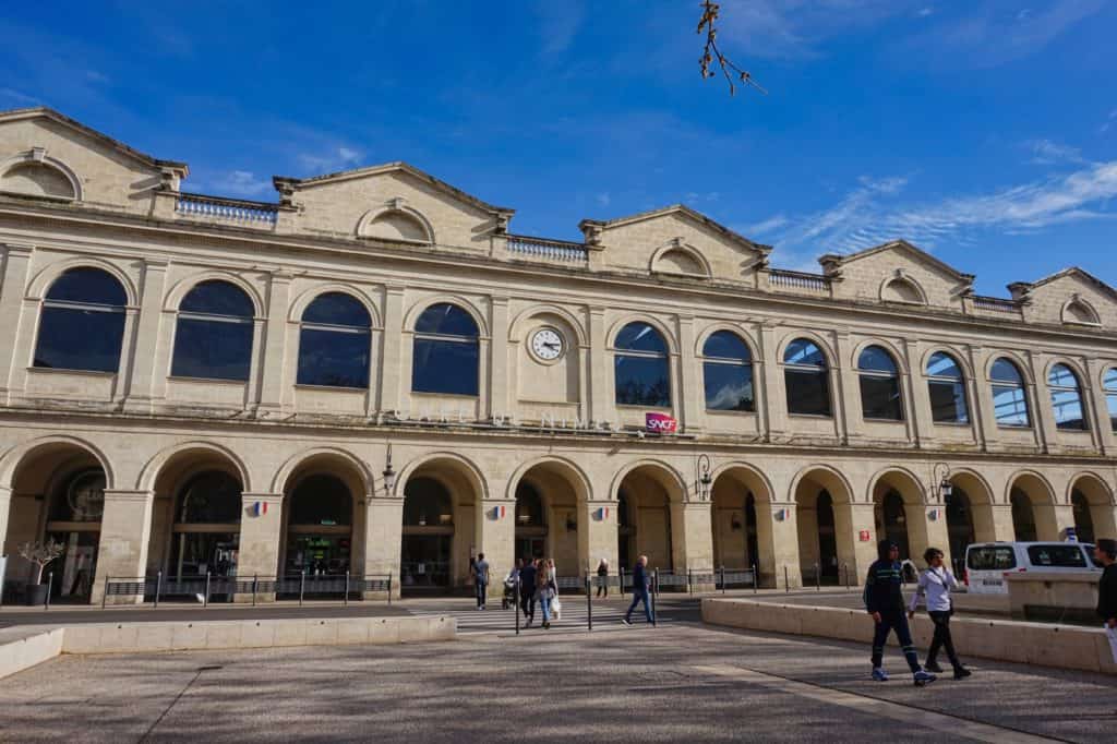 Bahnhof von Nîmes in Südfrankreich.