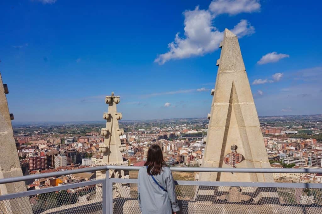 Ausblick vom Glockenturm der Seu Vella in Lleida.