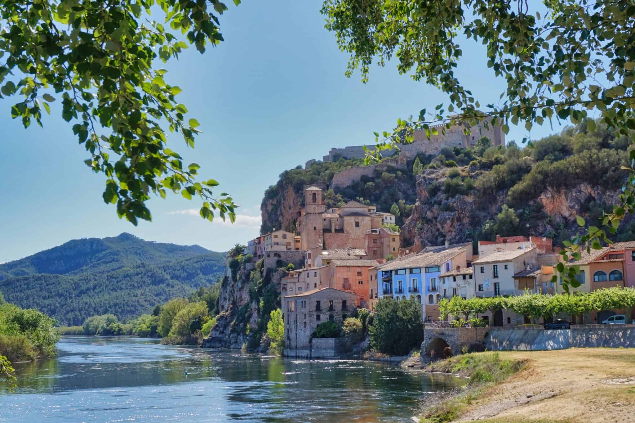 Elegantes Lngste Fluss Spaniens Bild
