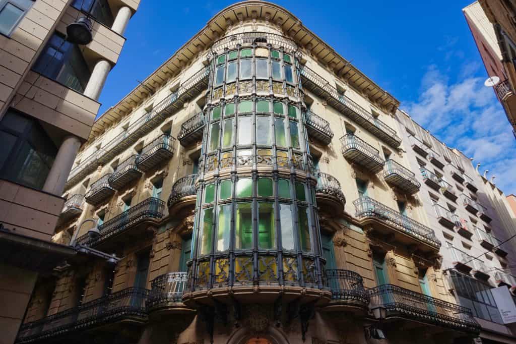 Casa Magi Llorenc, ein modernistisches Gebäude, in der Innenstadt von Lleida.