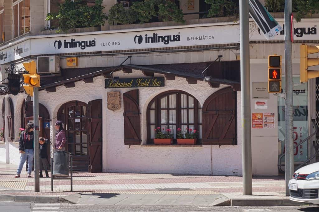 Traditionelles Restaurant Malet Suis in Lleida in Spanien.