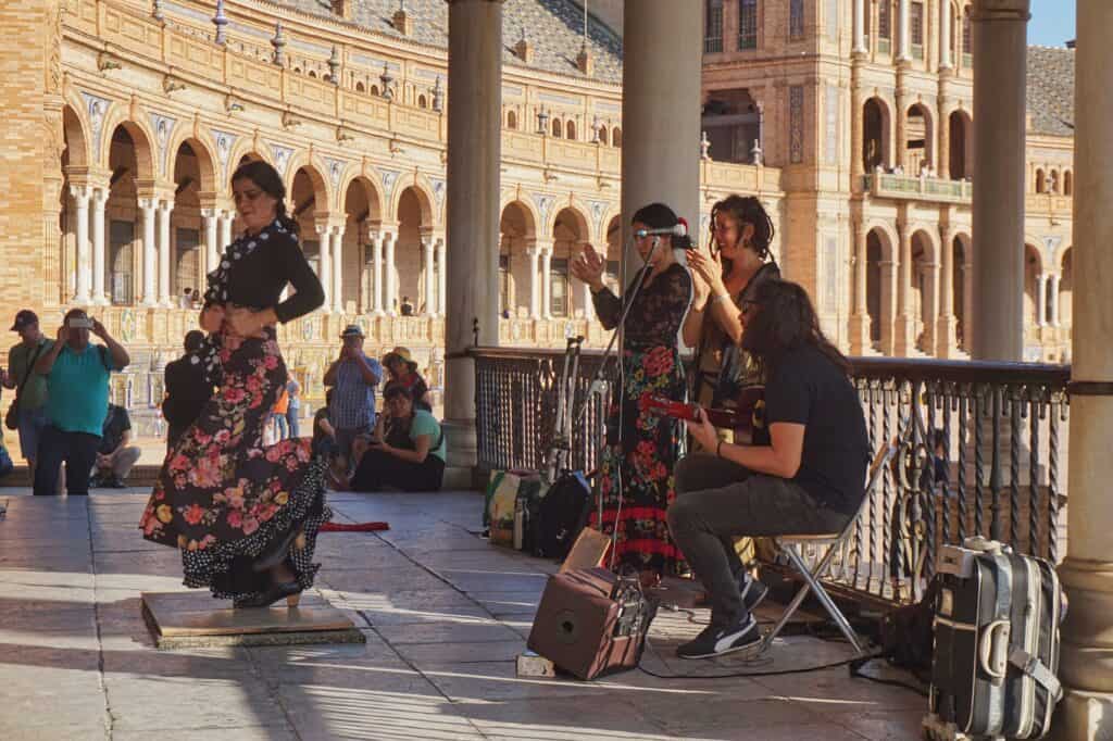 Flamenco Show in Sevilla in Andalusien.