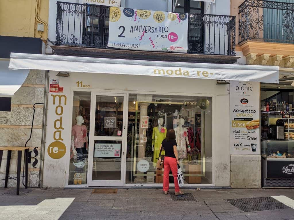 Laden Moda-Re in der Innenstadt von Sevilla.