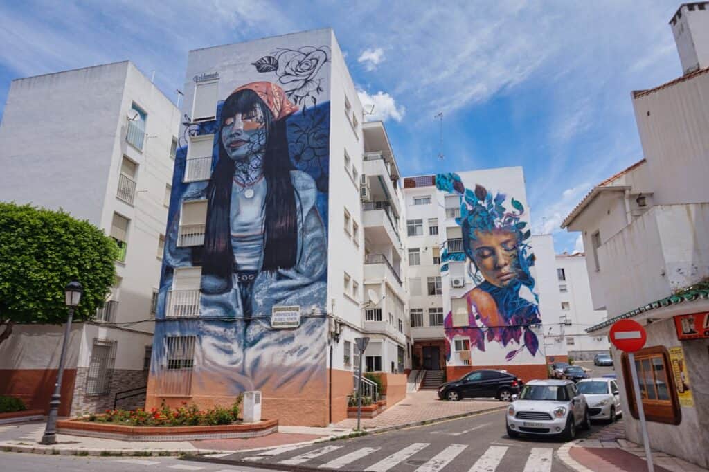 Streetart auf der Ruta de Murales in Estepona.