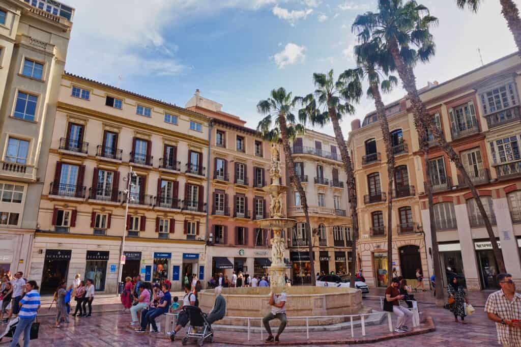 Der Plaza de la Constitucion ist einer der schönsten Plätze in der Altstadt von Málaga.