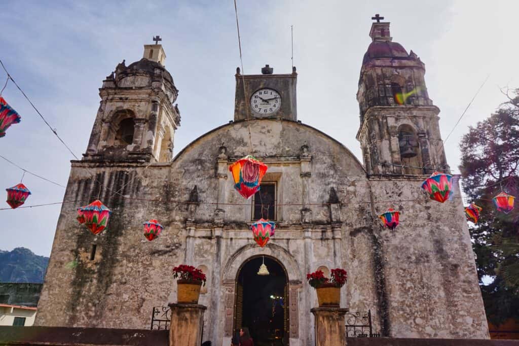 Dominikanerkloster Exconvento de la Natividad in Tepoztlan, Mexiko.