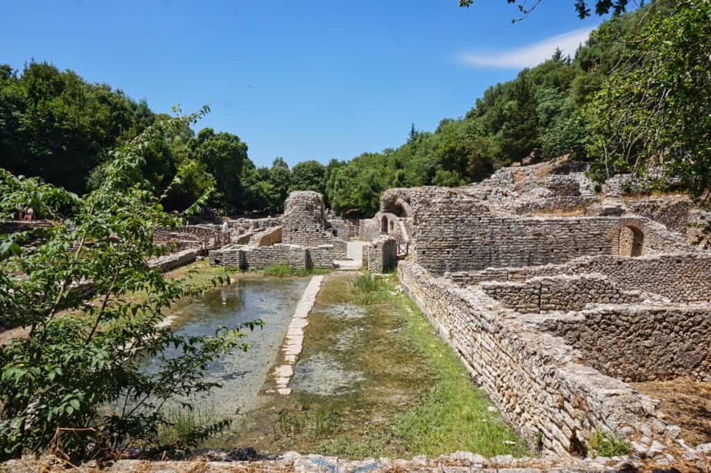 Blick auf die Agora in Butrint