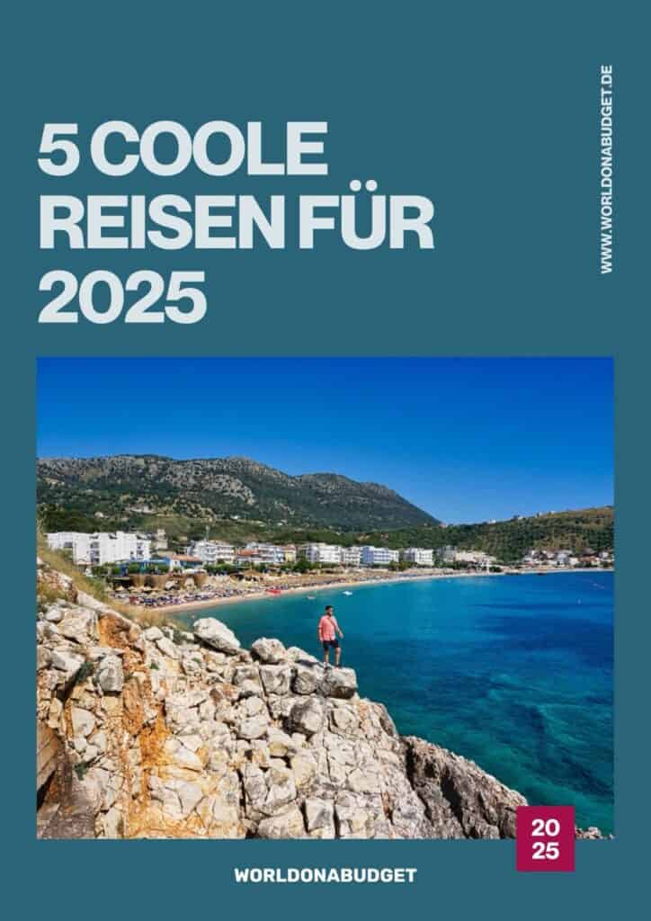 Das Cover von unserem E-Book für unsere liebsten 5 Reiseziele für 2025