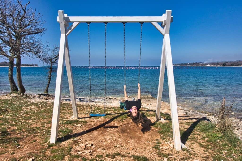 Unser Geheimtipp für Novigrad ist die coole Meeresschaukel.