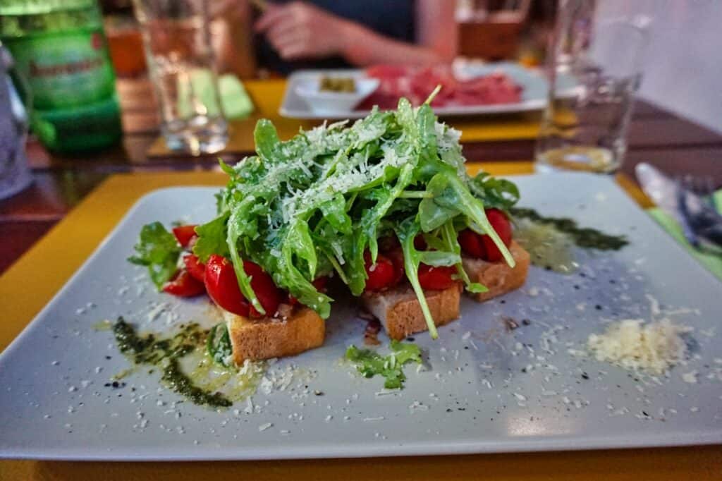 Leckere Vorspeise im Restaurant Anni in Novigrad.