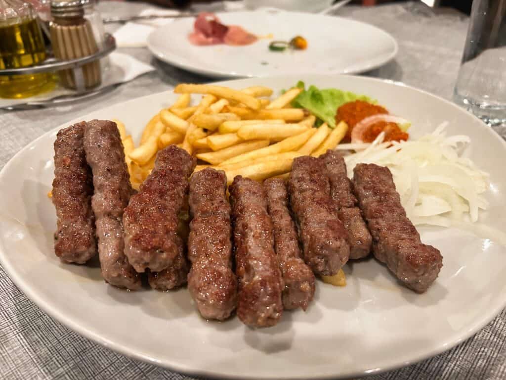 Cevapcici in Darios Pizzeria in Rovinj
