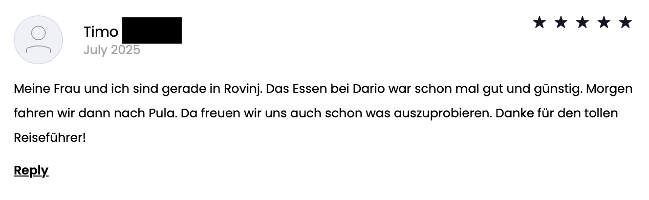 Bewertung Istrien Reiseführer Worldonabudget.