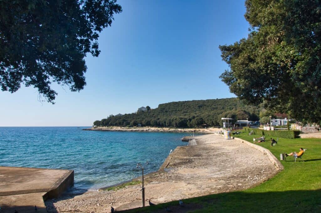 Der Strand Porto Sole in Vrsar ist einer unserer liebsten Strände.