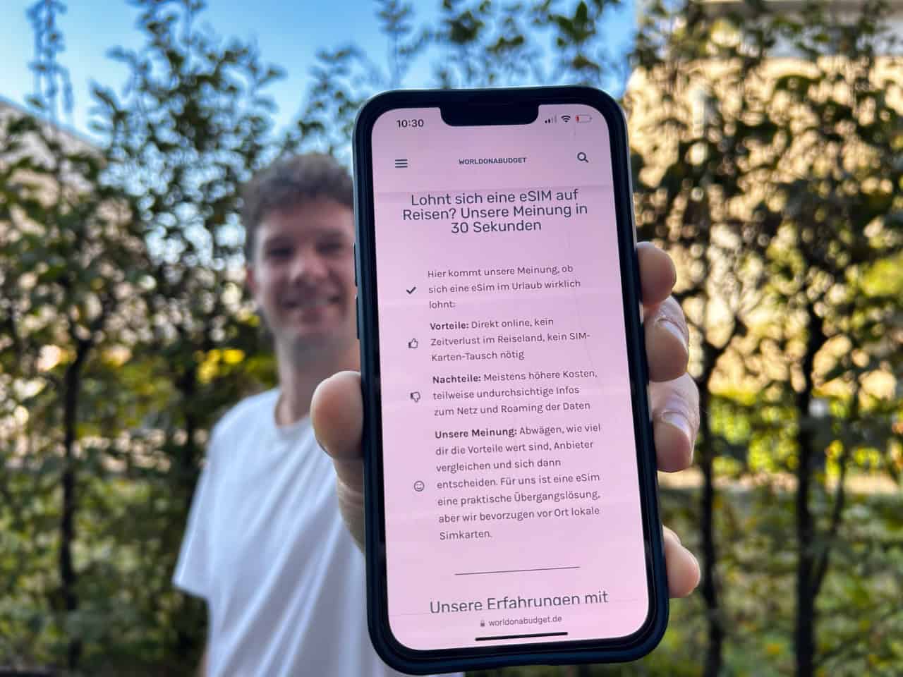 Unsere Erfahrungen mit einer eSIM im Urlaub: Lohnt es sich?